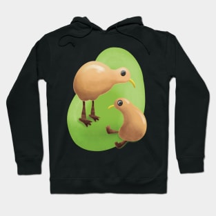 Cute Felt Kiwi Stuffed Animal Illustration Hoodie